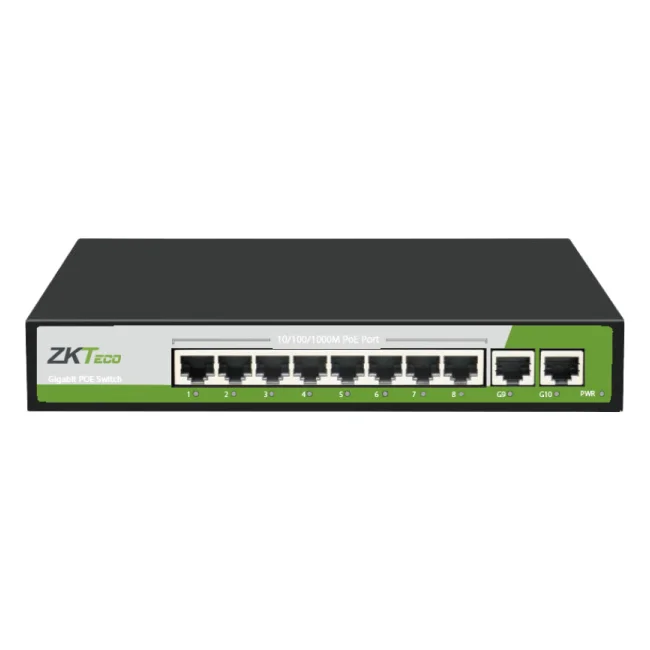 ZKTeco PE082-120-G dispositivo de redes Gigabit Ethernet (10/100/1000) Energía sobre Ethernet (PoE) Negro, Verde, Blanco image 4