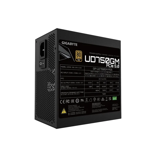 GIGABYTE UD750GM PG5 unidad de fuente de alimentación 750 W 20+4 pin ATX ATX Negro image 5