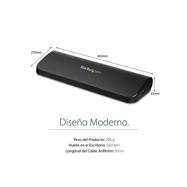StarTech.com Docking Station USB 3.0 de 2 Monitores para Laptop - HDMI/DVI/VGA - Hub 3x USB-A - GbE - Audio - Replicador de Puertos Universal USB-A - Win/macOS/ChromeOS - TAA image 14
