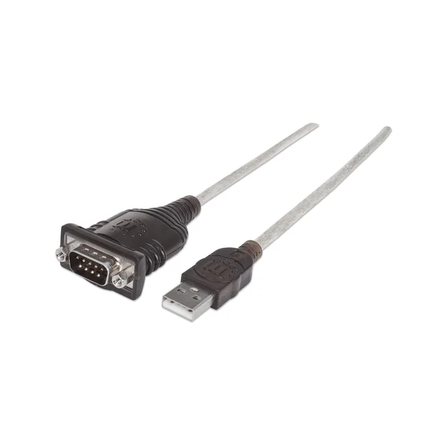 Manhattan 151856 cable serial Plata 0.45 m USB A Serial/COM/RS232/DB9