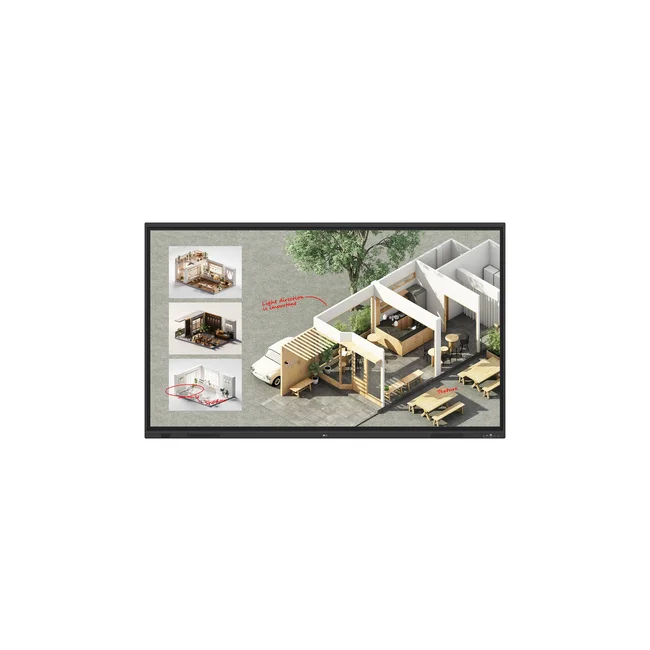 LG CreateBoard Standard pizarrón interactivo 2.18 m (86") 3840 x 2160 Pixeles Pantalla táctil Negro