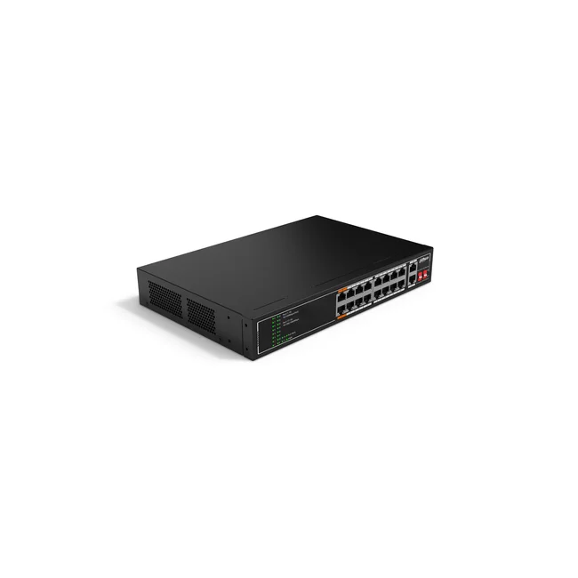 Dahua Technology PoE SF1018LP No administrado L2 Fast Ethernet (10/100) Energía sobre Ethernet (PoE) Negro