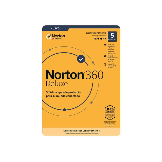 Norton 360 Deluxe Seguridad antivirus Completo Español 1 licencia(s) 1 Año(s) image 2