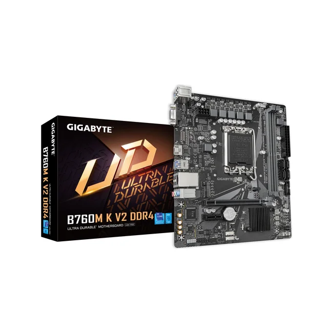 GIGABYTE B760M K V2 DDR4 placa base Intel B760 Express LGA 1700 Micro ATX image 3