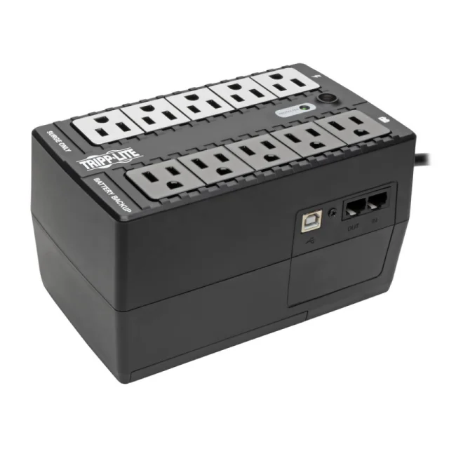 Tripp Lite INTERNET550U UPS Standby de 550VA 300W - 10 Tomacorrientes NEMA 5-15R, 120V, 50Hz / 60Hz, USB, Clavija 5-15P, Instalación en Pared o Escritorio image 4