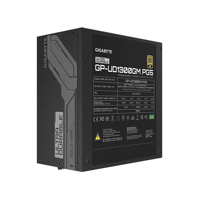GIGABYTE UD1300GM PG5 unidad de fuente de alimentación 1300 W 20+4 pin ATX ATX Negro image 8