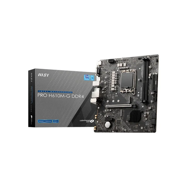 MSI PRO H610M-G DDR4 placa base Intel H610 LGA 1700 Micro ATX