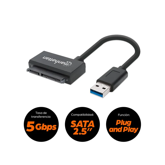 Manhattan Adaptador USB SuperSpeed a SATA image 14