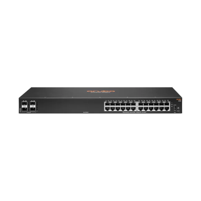 Aruba 6100 24G 4SFP+ Gestionado L3 Gigabit Ethernet (10/100/1000) 1U Negro image 2