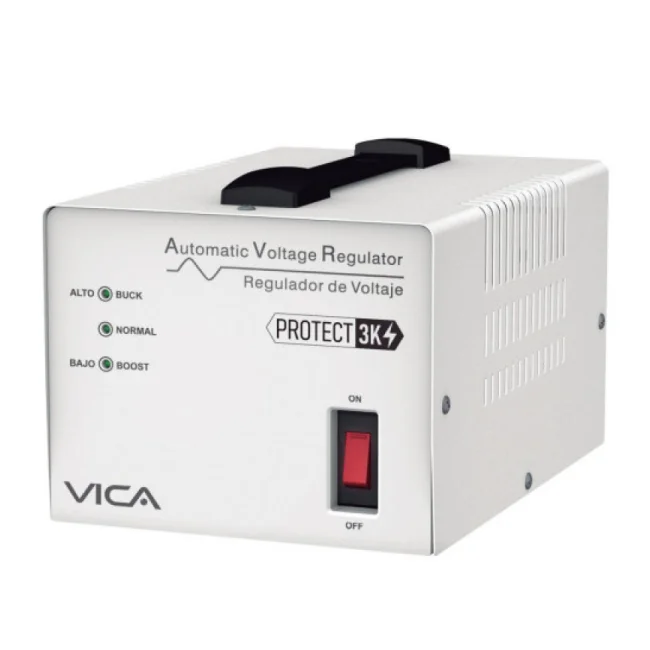 Vica PROTECT 3K regulador de voltaje 4 salidas AC 120 V Blanco