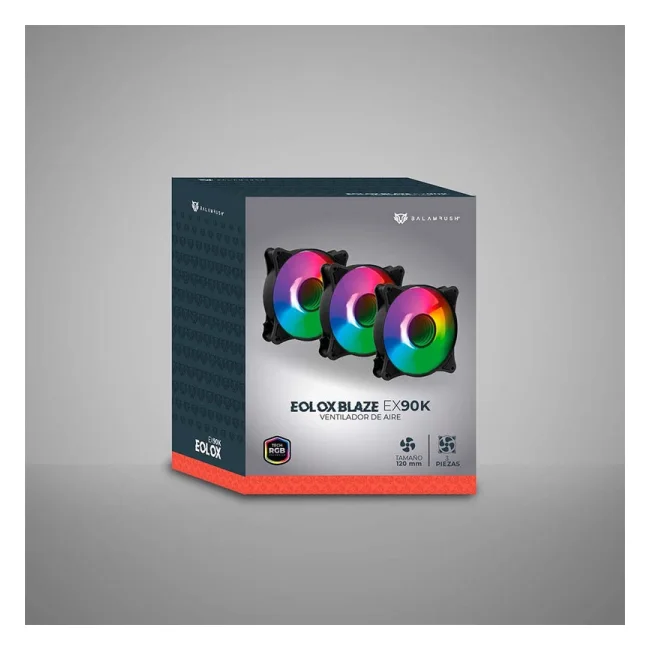 Balam Rush Eolox Blaze EX90K Gabinete de la computadora Enfriador de aire 12 cm Negro image 11