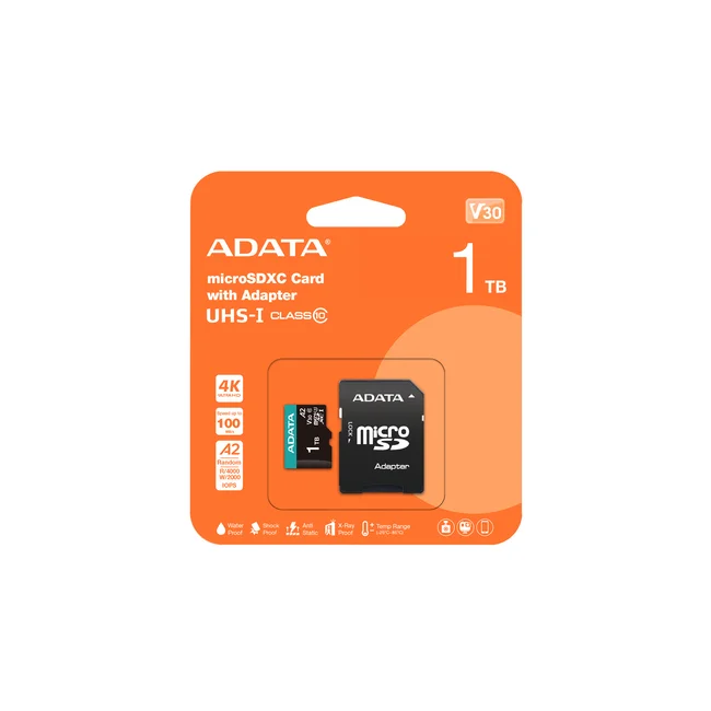 ADATA AUSDX1TUI3V30SA2-RA1 memoria flash 1 TB MicroSDXC UHS-I Clase 10 image 3