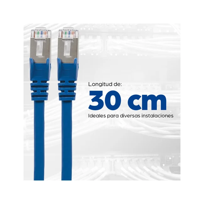 Intellinet Cable de Red Cat6a S/FTP, 30 cm, Azul image 12