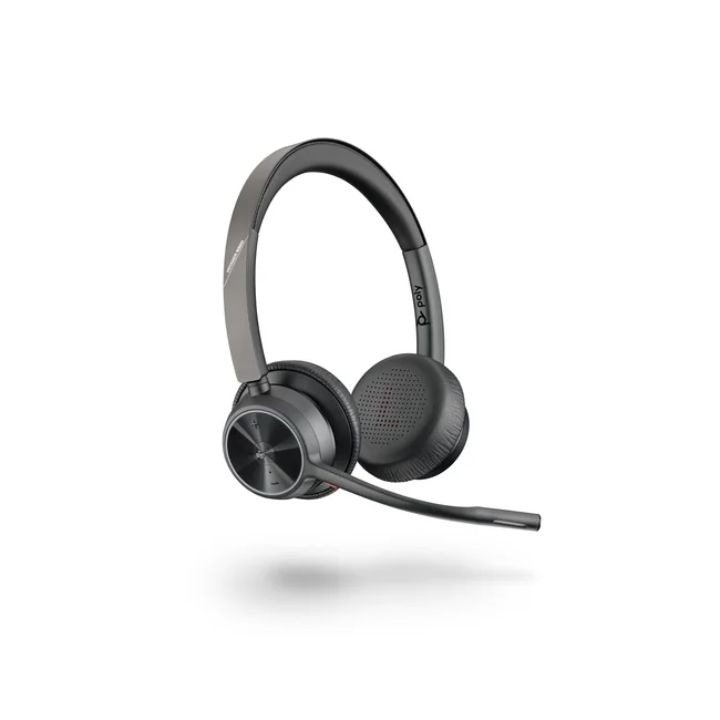 HP Poly Auriculares Poly Voyager 4320 con certificación de Microsoft Teams + adaptador BT700 + Soporte de carga image 6