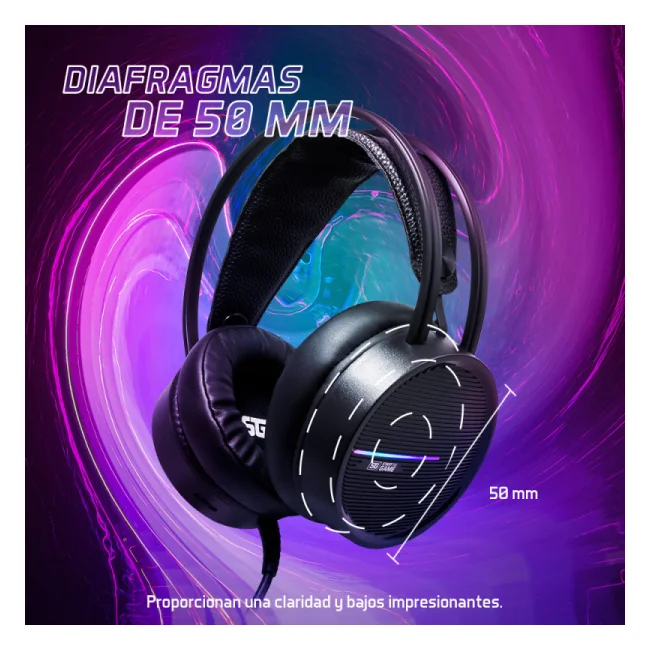 Vorago HS-502 audífono y auriculare Auriculares Alámbrico Banda para cuello Juego Negro image 25