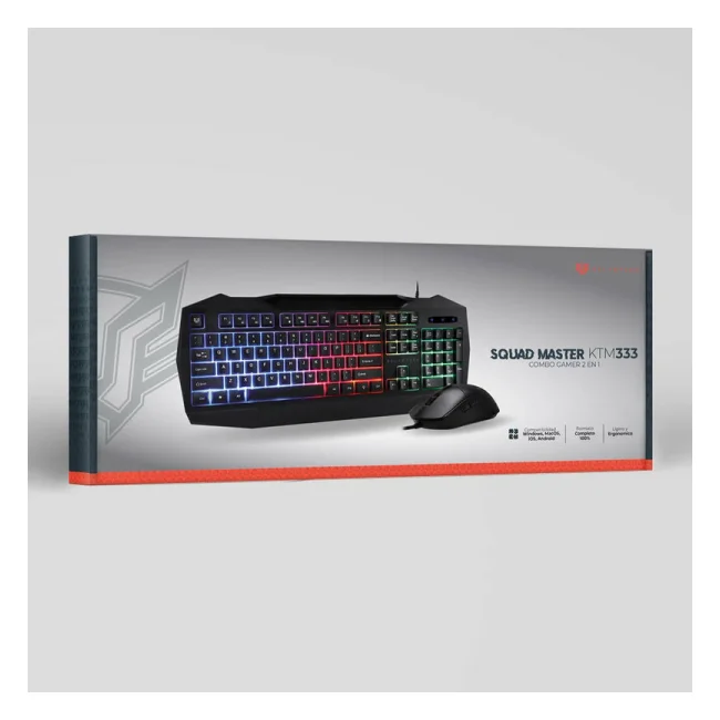 Balam Rush Squad Master KTM333 teclado Ratón incluido USB Español Negro image 14
