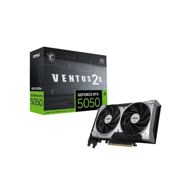 MSI GEFORCE RTX 5050 8G VENTUS 2X OC tarjeta gráfica NVIDIA 8 GB GDDR6
