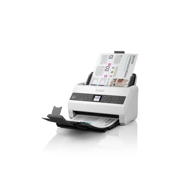 Epson DS-730N Escáner alimentado con hojas 600 x 600 DPI A4 Negro, Gris