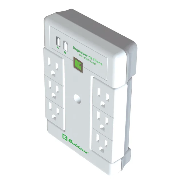 Koblenz SS-2000 USB Gris, Blanco 6 salidas AC image 3
