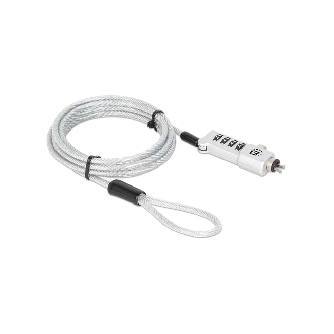 Manhattan 440301 cable antirrobo Plata 1.8 m image 5