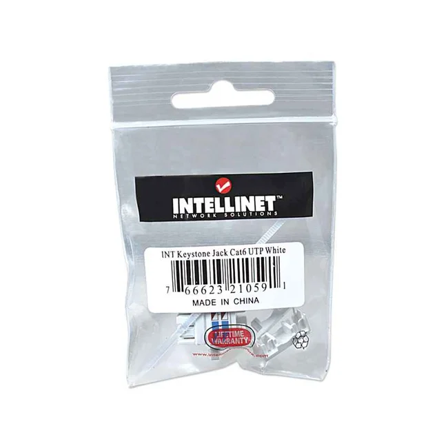 Intellinet JACK RJ45 CAT6 KEYSTONE DE IMPACTO BLANCO image 8