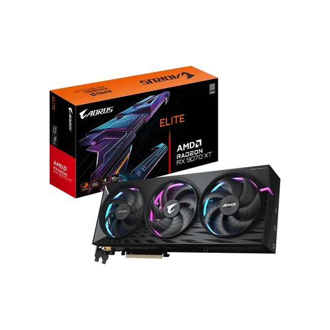 GIGABYTE AORUS Radeon RX 9070 XT ELITE 16G AMD 16 GB GDDR6