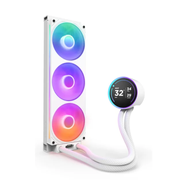 NZXT Kraken Elite 360 RGB Procesador Refrigerador de líquidos todo en uno 12 cm Blanco 1 pieza(s) image 4