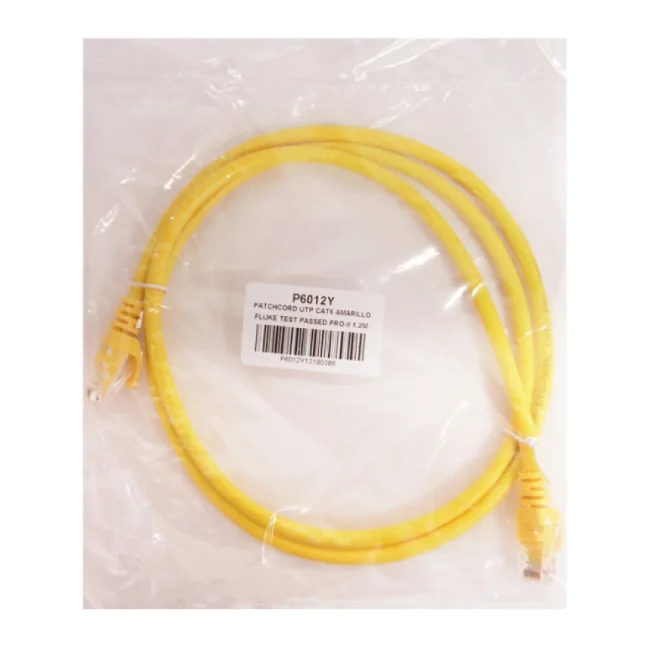 Enson P6012Y cable de red Amarillo 1.2 m Cat6 U/UTP (UTP) image 7