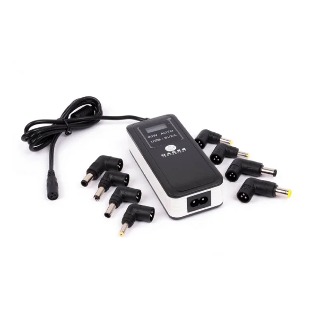 Naceb Technology NA-013 adaptador e inversor de corriente Auto 90 W Negro, Blanco image 5