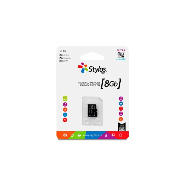 Stylos STMSDS1B memoria flash 8 GB MicroSDHC UHS-I Clase 10 image 4