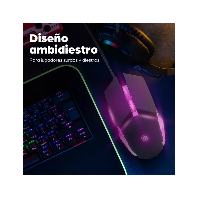 Manhattan Mouse óptico Gaming LED con cable image 15