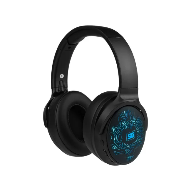 Vorago HPB-401-LED audífono y auriculare Auriculares Inalámbrico y alámbrico Diadema Llamadas/Música USB Tipo C Bluetooth Negro