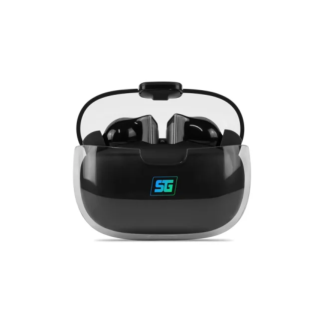 Vorago ESB-301-PRO audífono y auriculare Auriculares True Wireless Stereo (TWS) Intra auditivo Llamadas/Música/Deportes/Diario Bluetooth Base de carga Negro, Transparente image 12