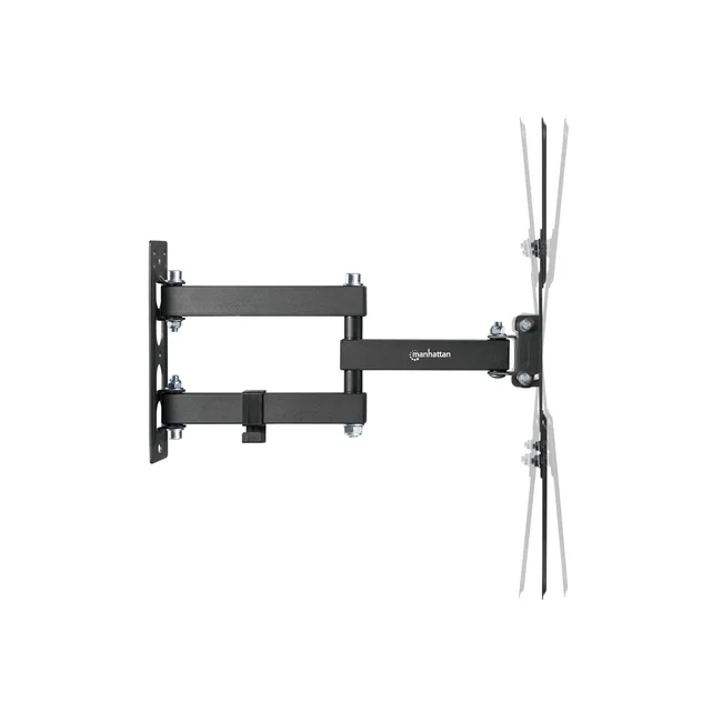 Manhattan Soporte con brazo articulado para pantalla de 23" a 55". Soporta una pantalla de 23" a 55" de hasta 30 kg (66 lbs.), +/-90° de giro, +3 a -10° de inclinación, brazo flexible que ahorra espacio, ideal para instalaciones en esquinas, negro image 7