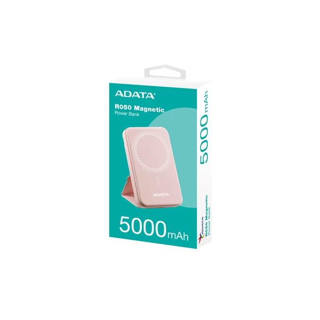 ADATA PR050-11PK batería externa Polímero de litio 5000 mAh Cargador inalámbrico Rosa image 12