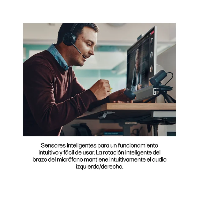 HP Poly Auriculares USB-C-C Poly Voyager Focus 2 con certificación para Microsoft Teams + adaptador USB-C/A + soporte de carga image 11