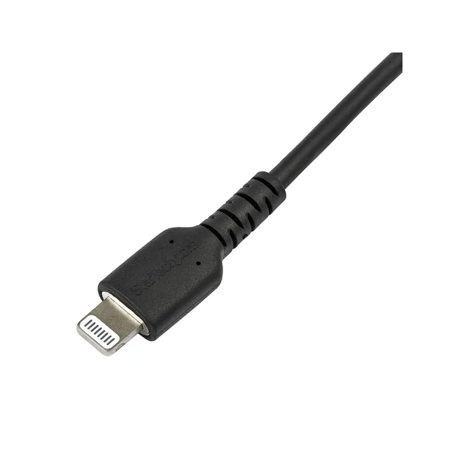 StarTech.com Cable Resistente USB-C a Lightning de 2 m Negro - Cable de Sincronización y Carga USB Tipo C a Lightning con Fibra de Aramida Resistente - Certificado MFi de Apple - para iPad/iPhone 12 image 6