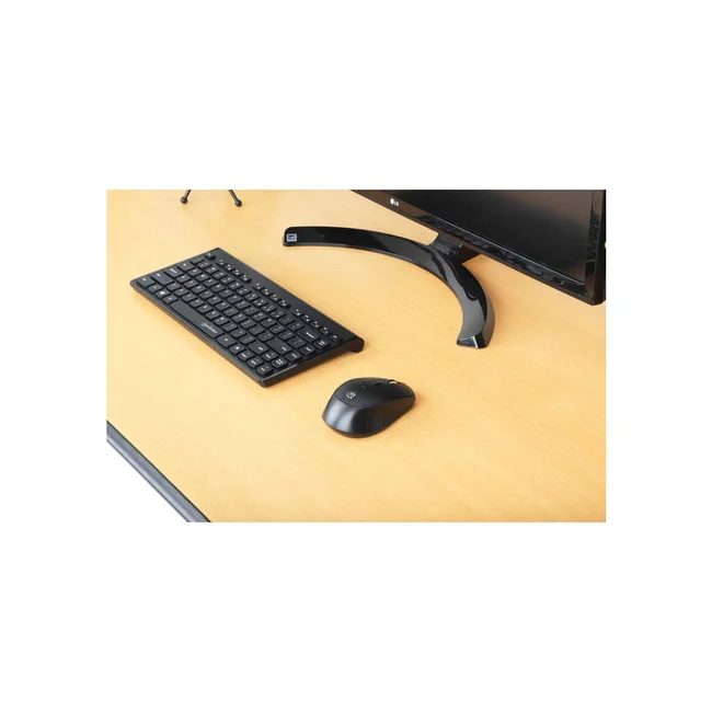 Manhattan Mini teclado USB inalámbrico, 12 teclas multimedia/funcionales, nano receptor USB-A, compacto, formato de perfil delgado, para PC y laptops, negro image 6