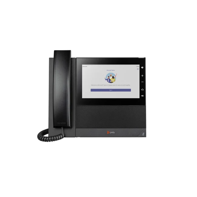 HP Poly Teléfono multimedia empresarial Poly CCX 600 para Microsoft Teams y habilitado para PoE