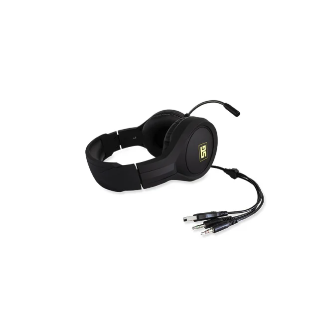 Vorago HS-501 audífono y auriculare Auriculares Alámbrico Diadema Juego Negro image 4