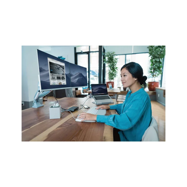 Kensington Brazo SmartFit® de altura ajustable con controles de un solo toque para dos monitores image 19