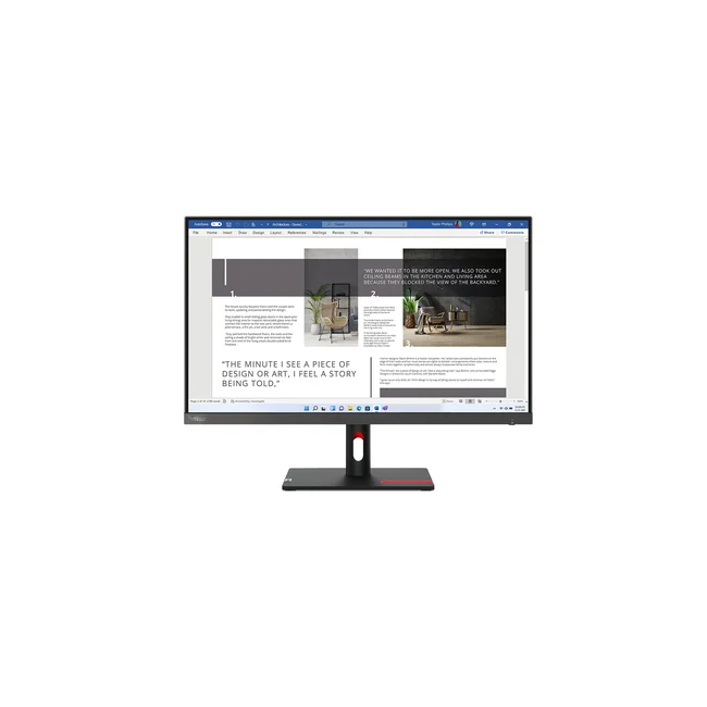 Lenovo ThinkVision S27i-30 monitor de computadora 68.6 cm (27") 1920 x 1080 Pixeles Full HD LED Negro, Gris image 4