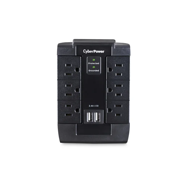 CyberPower P600WSURC1 supresor de picos Negro 6 salidas AC 125 V image 5