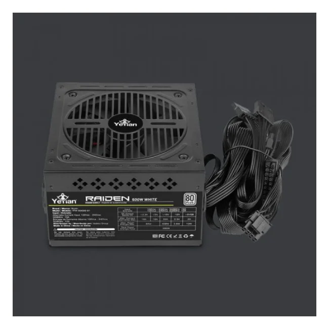 Yeyian YFW-50020-01 unidad de fuente de alimentación 500 W 20+4 pin ATX ATX image 6