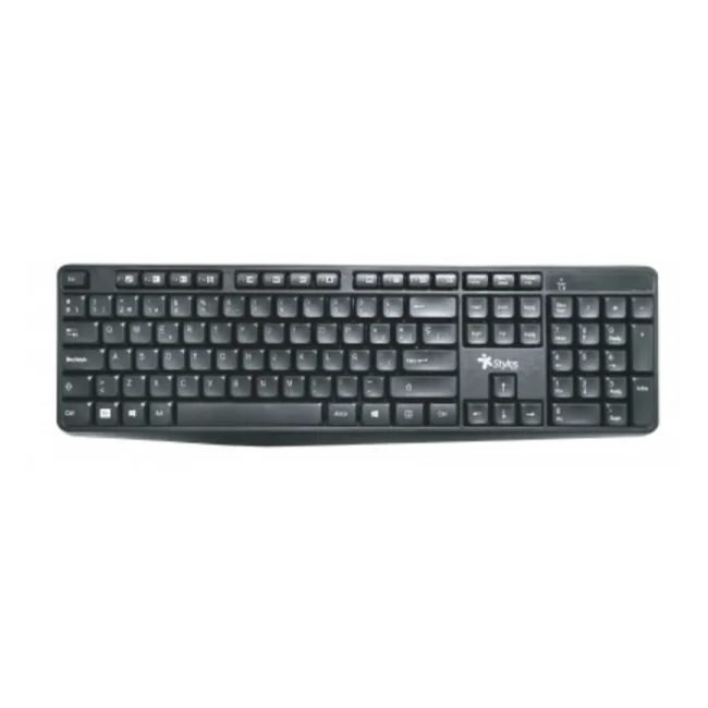 Stylos STPTEC4B teclado RF inalámbrica + USB Español Negro image 3