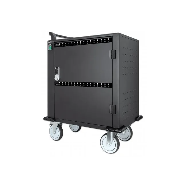 Manhattan 716000 carrito o armario de dispositivo portátil Carrito de manejo de dispositivos portátiles Negro
