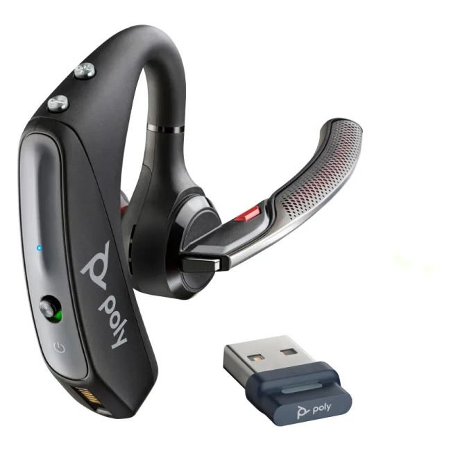 POLY Auriculares con Bluetooth Voyager 5200 USB-A + adaptador BT700 image 2