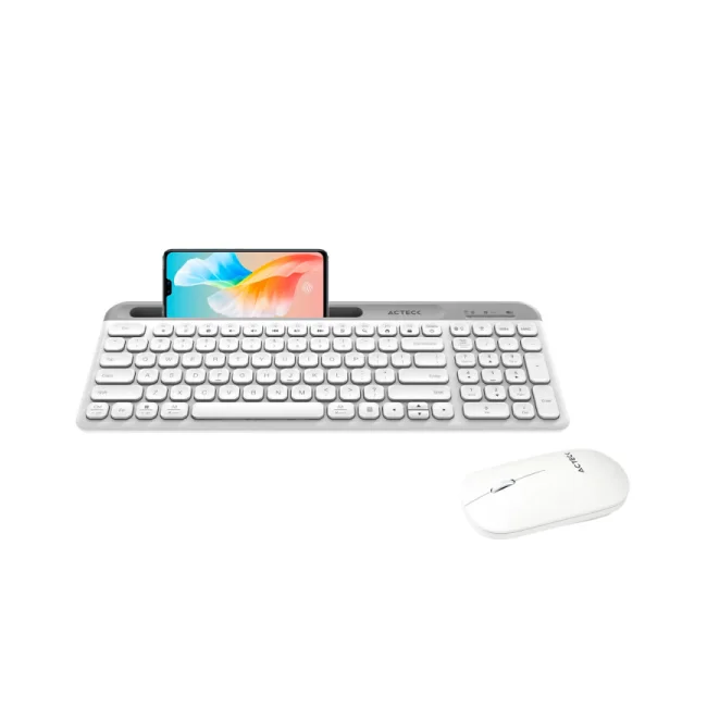 Acteck Creator Virtuos Silk MK720 teclado Ratón incluido Bluetooth Español Blanco image 11