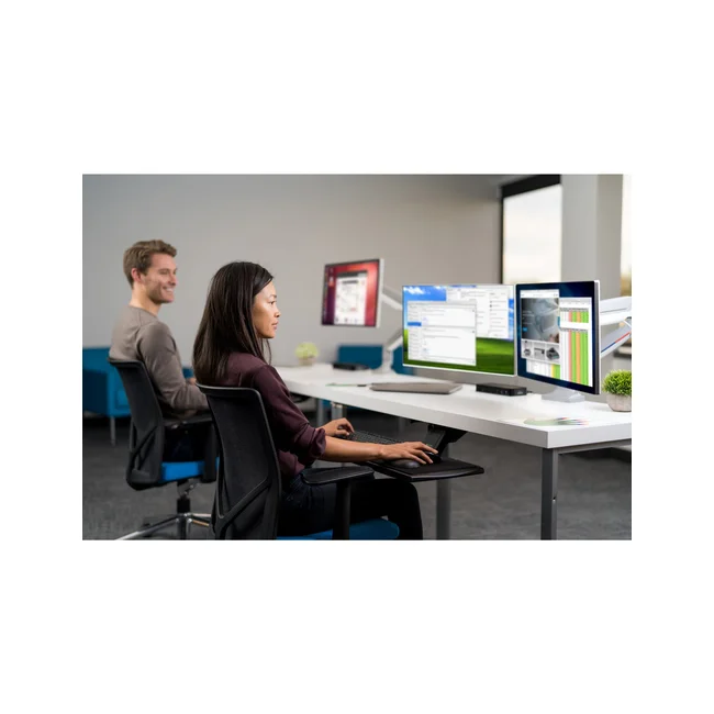 Kensington Brazo SmartFit® de altura ajustable con controles de un solo toque para dos monitores image 18