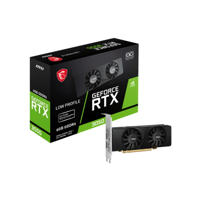 MSI GEFORCE RTX 3050 LP 6G OC tarjeta gráfica NVIDIA 6 GB GDDR6 image 4